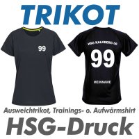 Trikot Ausweichtrikot Trainingstrikot Funktionsshirt mit HSG Kalkberg 06 Druck